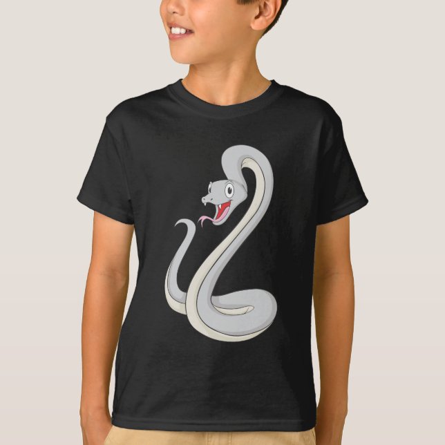 Happy Black Mamba Snake T-Shirt (Front)