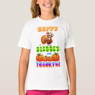 Happy Blessed And Thankful T-Shirt
