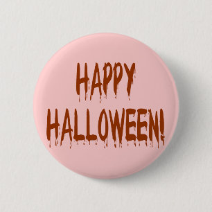 Happy Bloody Halloween 6 Cm Round Badge