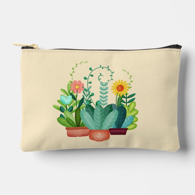 Happy Blooms Accessory Pouch (Front)