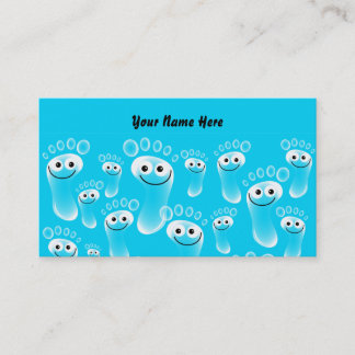 Happy Blue Feet, Your Name Here Business Card