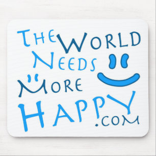 Happy-Blue Mouse Pad