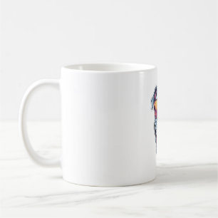 Happy Blue Pitbull Wearing Sunglasses Coffee Mug