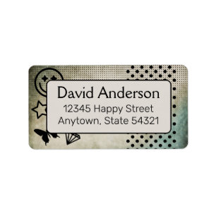 Happy Boho Custom Personalised Address Labels