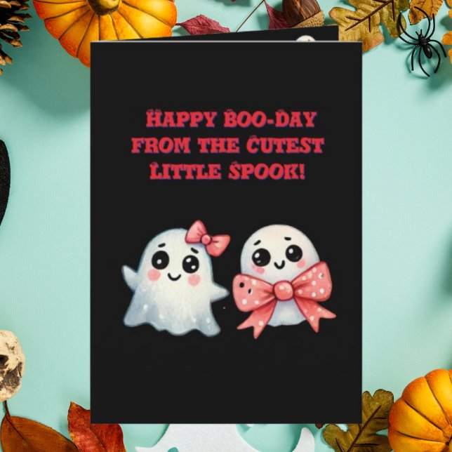 Happy Boo Day Cute Ghost photo Halloween cards (Creator Uploaded)