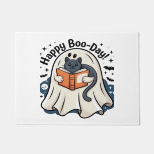 Happy Boo-Day Ghost Cat PNG - Spooky Cute Oversize Doormat