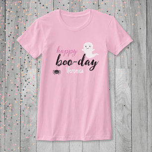 Happy Boo-Day Halloween Birthday T-Shirt