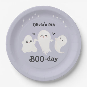 Happy Boo Day Spooky BOO Day Celebration Paper Plate