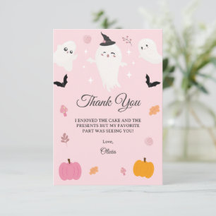 Happy Boo Day   Spooky BOO Day Celebration Thank You Card