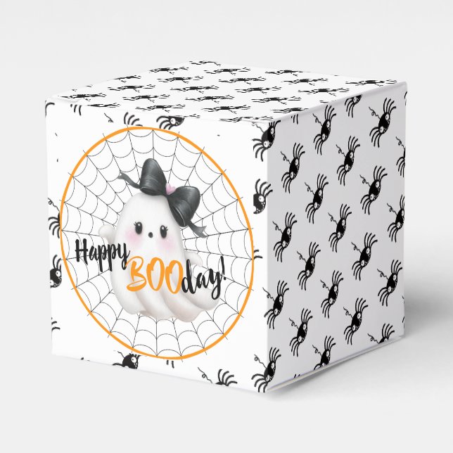 Happy BOOday – Ghostly Giggles  Favour Box (Front Side)