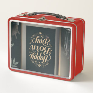 Happy Born Day Ready-to-Serve Cake26 Metal Lunch Box