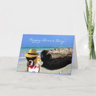 Happy Boss's Day Boxer Greeting Card