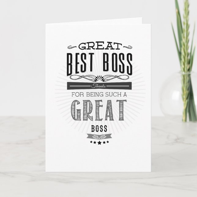 Happy Boss's Day Card (Front)