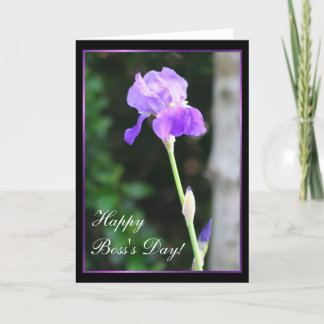 Happy Boss's Day Iris greeting card