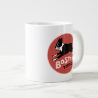 Happy Boston Terrier Running | Cute Cartoon Dog