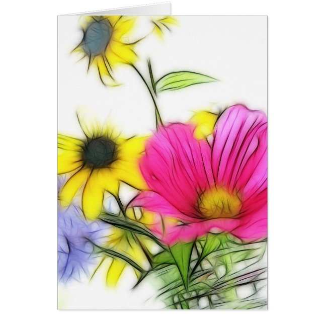 Happy Bouquet of Flowers (Front)