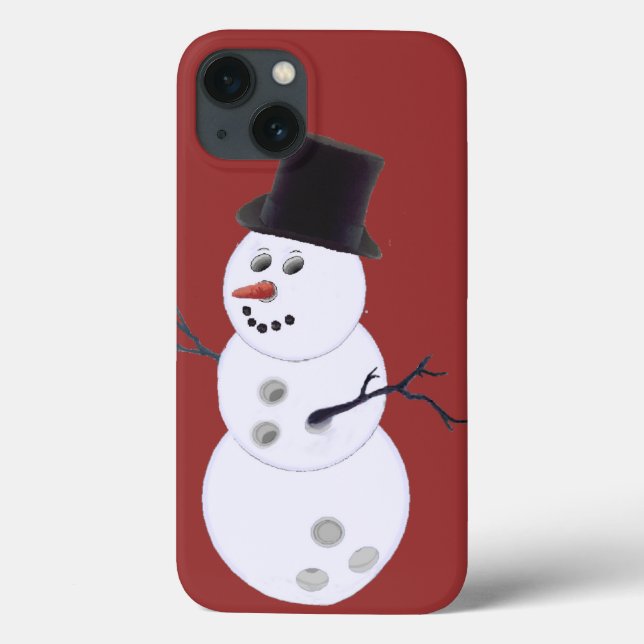 Happy Bowlidays Snowman Case-Mate iPhone Case (Back)