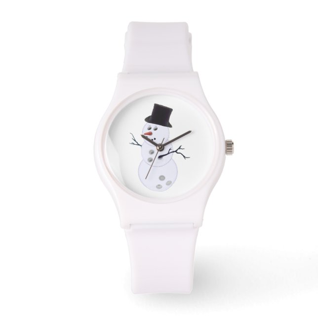 Happy Bowlidays Snowman Watch (Front)