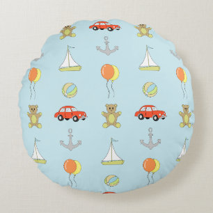 Happy boy round cushion