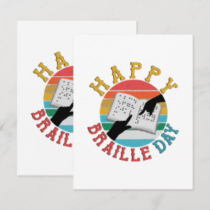 Happy Braille Day Card