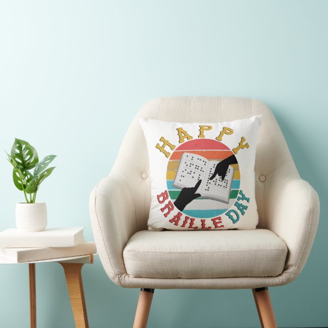 Happy Braille Day Cushion (Chair)