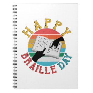 Happy Braille Day Notebook