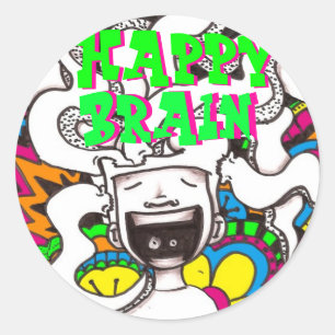 Happy Brain #7 Sticker