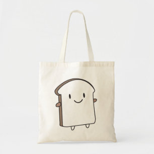 Happy Bread Slice Tote Bag