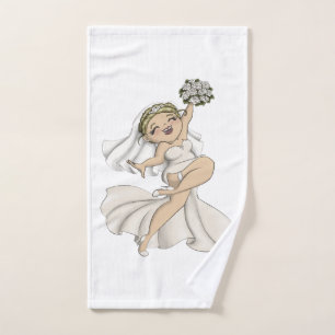Happy Bride 02 Hand Towel