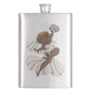Happy Bride 03 Hip Flask