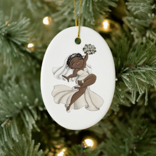 Happy Bride 11 Ceramic Tree Decoration