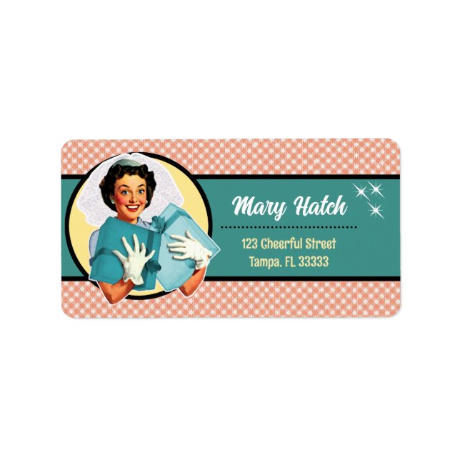 Happy Bride Address Labels (Front)