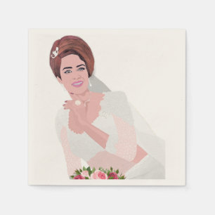 HAPPY BRIDE NAPKIN