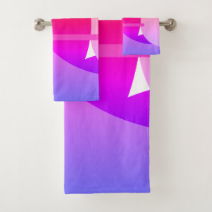 Happy Bright Colours Abstract Art Bath Towels