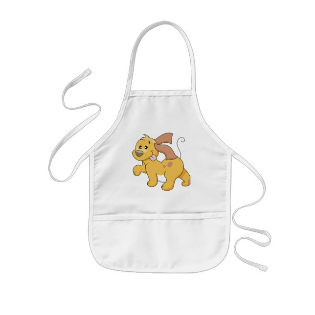 Happy Brown Dog Tshirts and Gifts Kids Apron (Front)