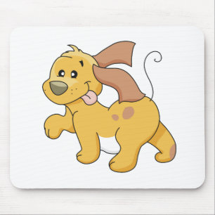 Happy Brown Dog Tshirts and Gifts Mouse Pad