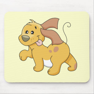 Happy Brown Dog Tshirts and Gifts Mouse Pad