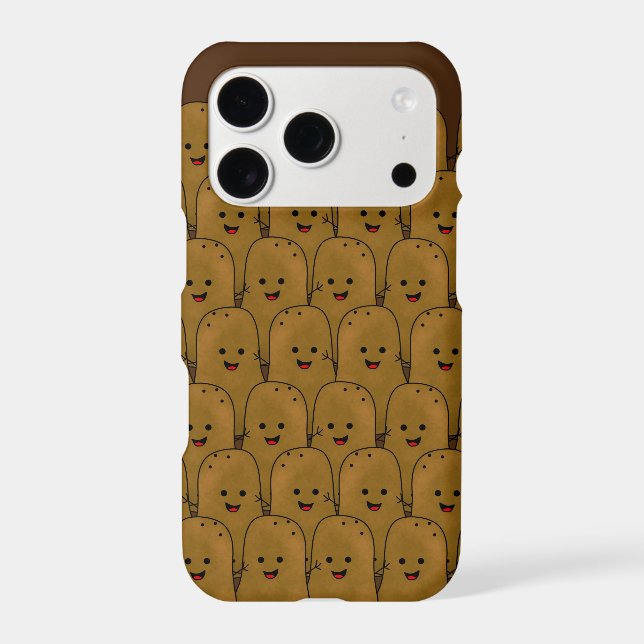 Happy Brown Funny Potatoes In A Group (Back)