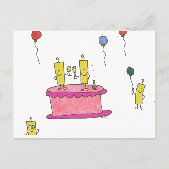 Happy Bubbles to You Birthday Postcard (Front)