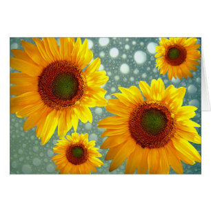 Happy Bubbly Sunflowers