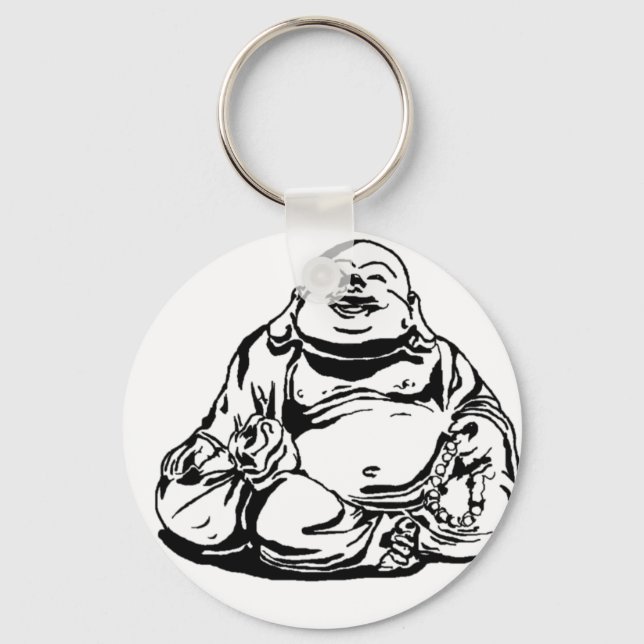 Happy Buddha Key Ring (Front)