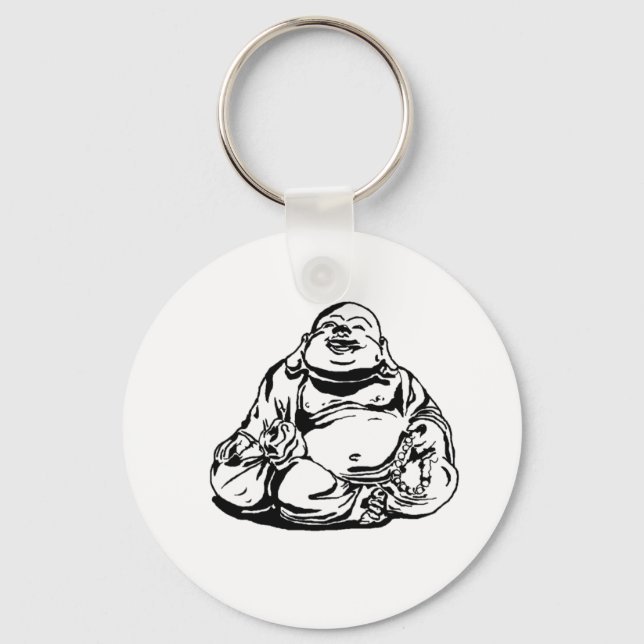 Happy Buddha Key Ring (Front)