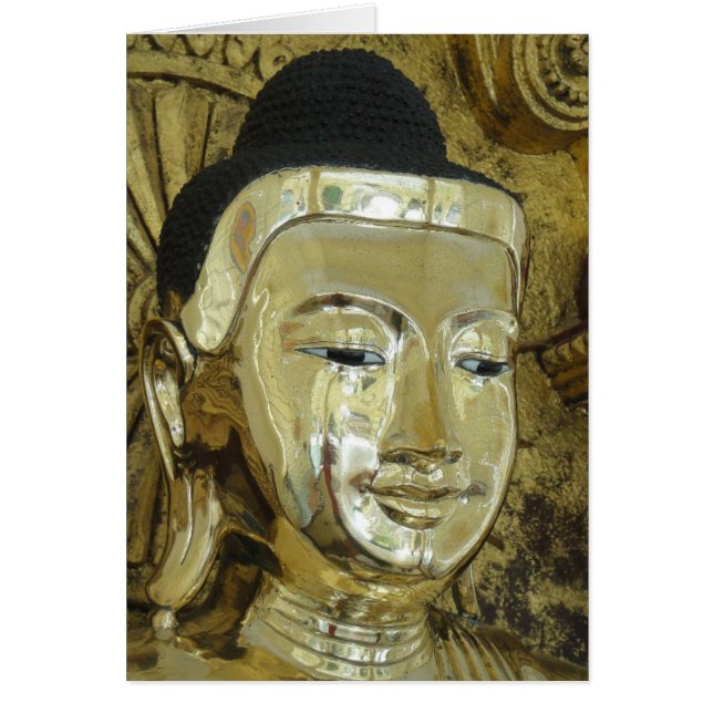 Happy Buddha Meditating Praying Eyes Open (Front)