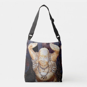 happy Buddha raised hands Crossbody Bag