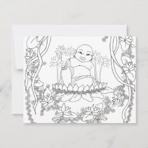 Happy Buddha with Lotus