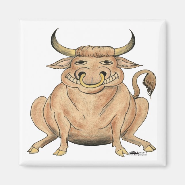 Happy Bull Magnet (Front)