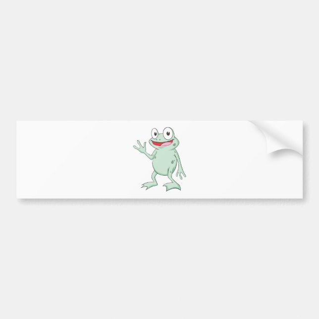 Happy Bullfrog Bumper Sticker (Front)