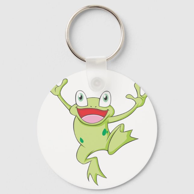 Happy Bullfrog Key Ring (Front)