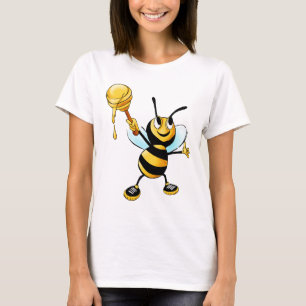 Happy Bumble Bee with a Scoop of Honey T-Shirt