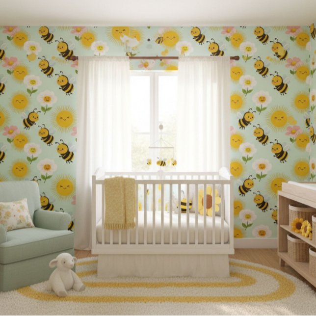 Happy Bumble Bees and Sunshine  Wallpaper (Creator Uploaded)